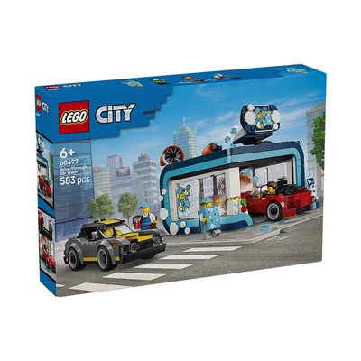Gambar LEGO City Drive Through Car Wash Set 583 pcs 60497 - Mix