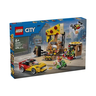Gambar LEGO City Pizza Delivery Experience Vehicles Set 494 pcs 60496 - Mix