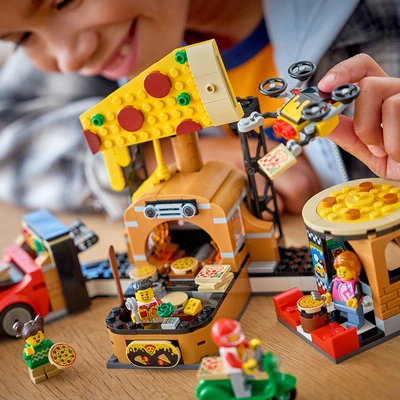 Gambar LEGO City Pizza Delivery Experience Vehicles Set 494 pcs 60496 - Mix