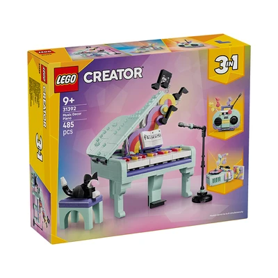 Gambar LEGO Creator 3 in 1 Music Decor Piano With Cat Set 485 pcs 31392 - Mix