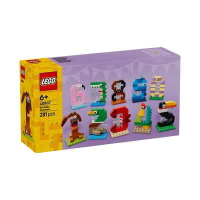 Gambar LEGO Birthday Numbers Set 281 pcs 40807 - Mix
