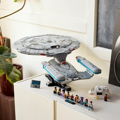 Gambar LEGO Icons Star Trek USS Enterprise Set 3600 pcs 10356 - Abu-abu
