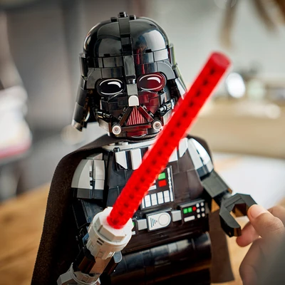 Gambar LEGO Star Wars Up Scaled Darth Vader Minifigure Set 1028 pcs 75461 - Hitam