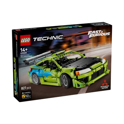 Gambar LEGO Technic fast & Farious Mitsubishi Eclipse Set 827 pcs 42229 - HIjau