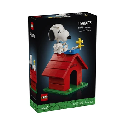 Gambar LEGO Ideas Peanuts Snoopy Doghouse Set 964 pcs 21368 - Merah/Putih