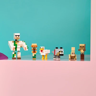 Gambar LEGO Minecraft Chicken Jockey Desert Attack Set 428 pcs 21592 - Mix