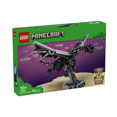 Gambar LEGO Minecraft The Ender Dragon Set 710 pcs 21595 - Hitam/Abu-Abu