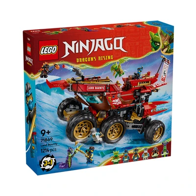 Gambar LEGO Ninjago 3-in-1 Land Bounty Set 1214 pcs 71869 - Merah