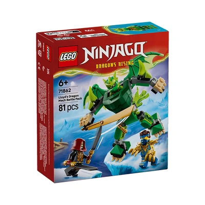 Gambar LEGO Ninjago Lloyds Dragon Mech Battle Pack Set 81 pcs 71862 - Mix