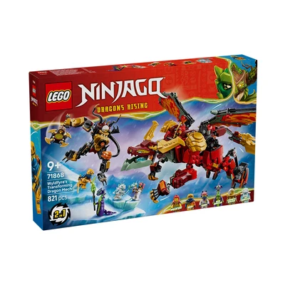 Gambar LEGO Ninjago 2 in 1 Wyldfyres Transforming Dragon Mech 71868 - Mix