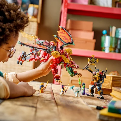 Gambar LEGO Ninjago 2 in 1 Wyldfyres Transforming Dragon Mech 71868 - Mix