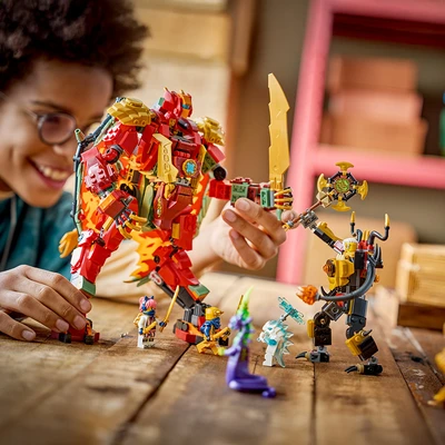 Gambar LEGO Ninjago 2 in 1 Wyldfyres Transforming Dragon Mech 71868 - Mix