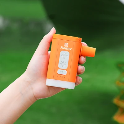 Gambar Montec Pompa Angin Mini Portabel 1200mAh - Oranye