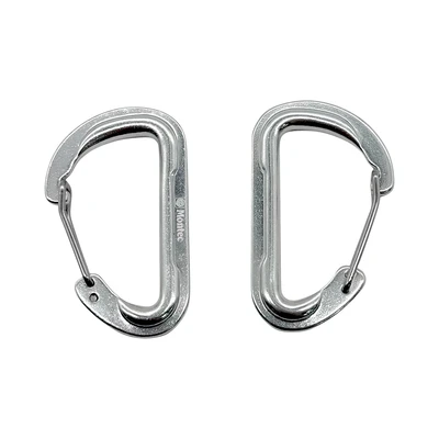Gambar Montec Basic Karabiner Aluminium 50 kg Set 2 pcs - Silver