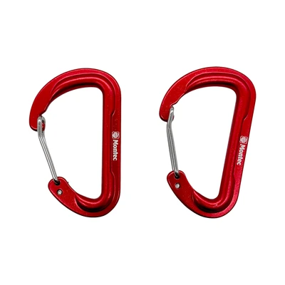 Gambar Montec Basic Karabiner Aluminium 50 kg Set 2 pcs - Merah
