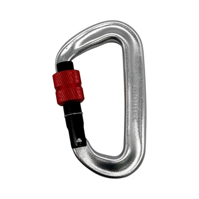 Gambar Montec Karabiner Aluminium Screw Lock 12kN - Silver