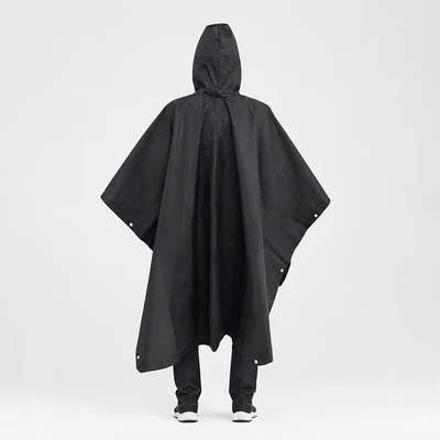 Gambar Montec Jas Hujan Poncho Hiking Premium EVA - Hitam