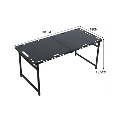 Gambar Montec Rocky Meja Lipat Outdoor 104x48x45 cm - Hitam
