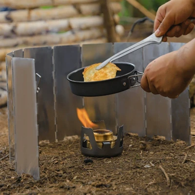Gambar Montec Pelindung Kompor Camping 10P - Silver