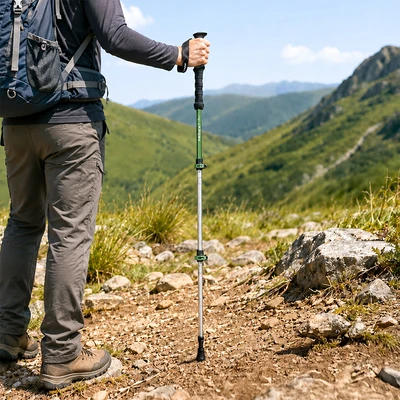 Gambar Montec Tongkat Trekking Aluminium 135 cm - Hijau