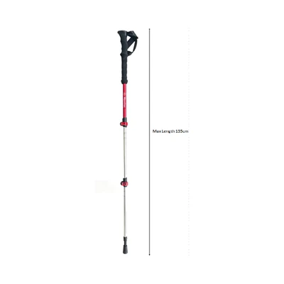 Gambar Montec Tongkat Trekking Aluminium 135 cm - Merah