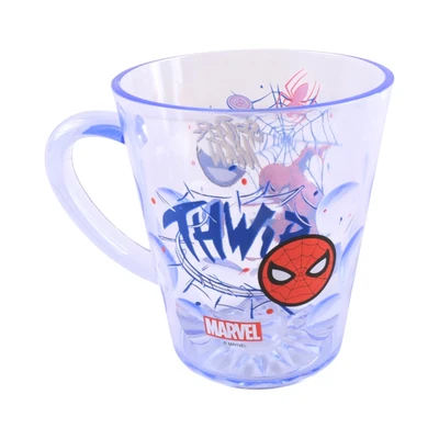 Gambar Disney Spiderman Mug Plastik Transparan - Biru/Merah