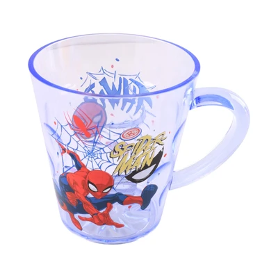 Gambar Disney Spiderman Mug Plastik Transparan - Biru/Merah