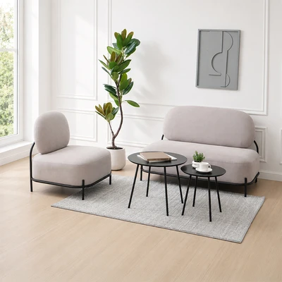 Gambar Informa Hybo Meja Lounge Set 2 pcs - Hitam