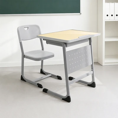 Gambar Selma Jivora Set Kursi & Meja Sekolah - Abu-Abu