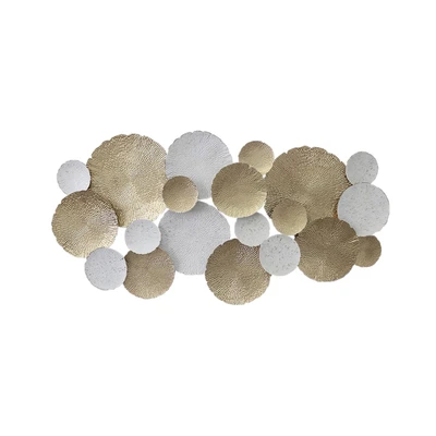 Gambar Informa Hiasan Dinding Multi Plates 200x10.2x101.6cm - Gold/Silver