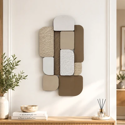Gambar Informa Hiasan Dinding Multi Abstract 49.5x3.2x90.2 cm - Mix