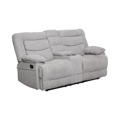 Gambar Selma Laurel Set Sofa Recliner Fabric - Abu-Abu