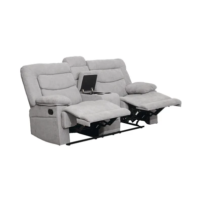 Gambar Selma Laurel Set Sofa Recliner Fabric - Abu-Abu