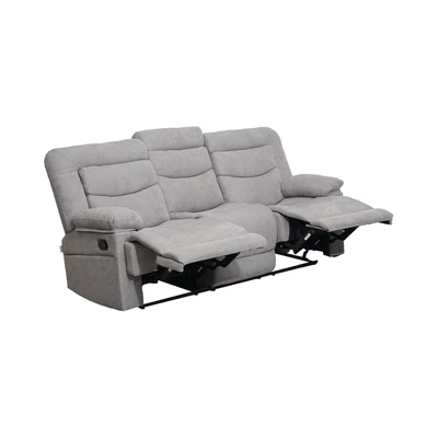 Gambar Selma Laurel Sofa Recliner Fabric 3 Seater - Abu-Abu