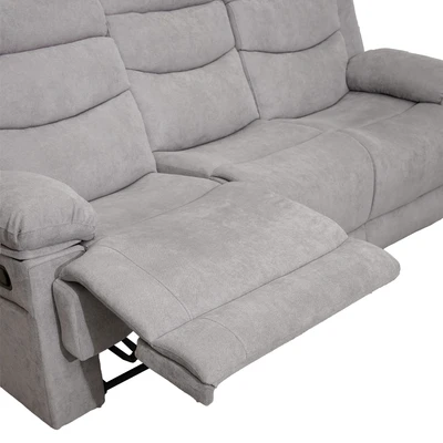 Gambar Selma Laurel Sofa Recliner Fabric 3 Seater - Abu-Abu