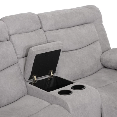 Gambar Selma Laurel Sofa Recliner Fabric 2 Seater - Abu-Abu