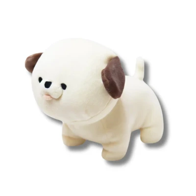 Gambar MofmoFriends Boneka Plush Pekingese Ukuran S - Putih