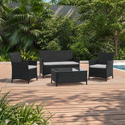 Gambar Set Kursi & Meja Teras - Hitam