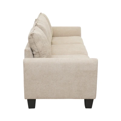 Gambar Selma Morris Set Sofa Fabric 3 Seater - Krem Beige
