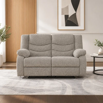 Gambar Ashley Tulen II Sofa Recliner Fabric 2 Seater - Abu-Abu