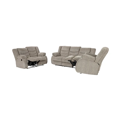 Gambar Ashley Tulen II Sofa Recliner Fabric 2 Seater - Abu-Abu