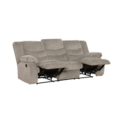Gambar Ashley Tulen II Sofa Recliner Fabric 3 Seater - Abu-Abu