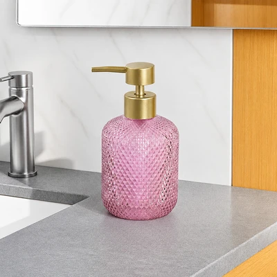 Gambar Informa Harper Dispenser Sabun Cair Kaca 367 ml - Pink