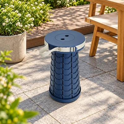 Gambar Azko Bangku Lipat Telescopic - Biru Navy