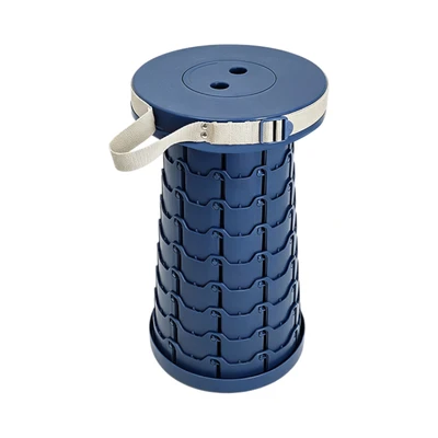 Gambar Azko Bangku Lipat Telescopic - Biru Navy
