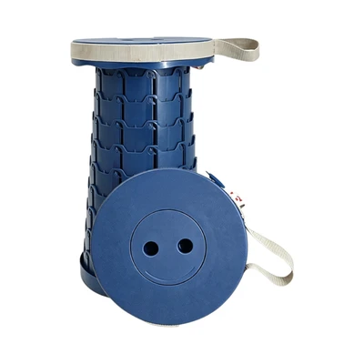 Gambar Azko Bangku Lipat Telescopic - Biru Navy