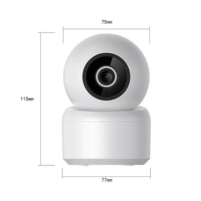 Gambar Krisbow Sync Smart IP Camera WiFi PTZ K8 3MP OE - Putih