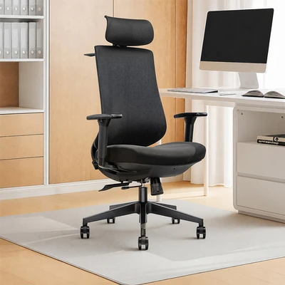 Gambar Sieben Bravo Kursi Kantor Sandaran Tinggi - Hitam