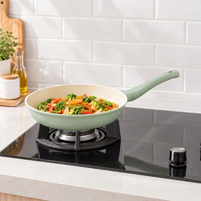 Gambar Cooking Color Callum Wajan Penggorengan Aluminium 20 cm - Hijau