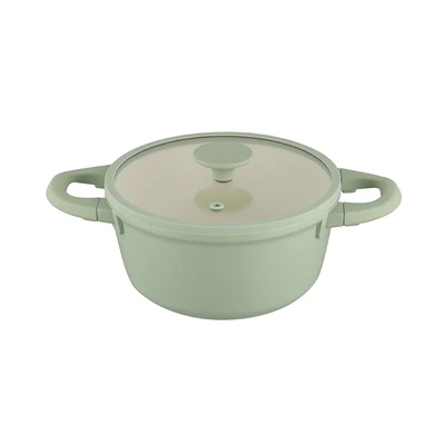 Gambar Cooking Color Callum Panci Casserole Aluminium 20 cm - Hijau